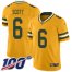 Nike Green Bay Packers #6 JK Scott Gold Mens Stitched NFL Limited Inverted Legend 100th Season Jersey