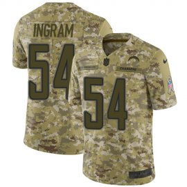 Nike Los Angeles Chargers #54 Melvin Ingram Camo Mens Stitched NFL Limited 2018 Salute To Service Jersey