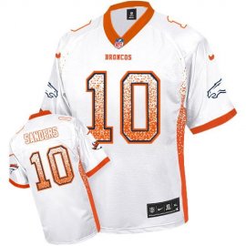 Nike Denver Broncos #10 Emmanuel Sanders White Mens Stitched NFL Elite Drift Fashion Jersey