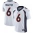 Nike Denver Broncos #6 Sam Martin White Mens Stitched NFL Vapor Untouchable Limited Jersey