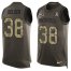 Nike New England Patriots #38 Brandon Bolden Green Mens Stitched NFL Limited Salute To Service Tank Top Jersey