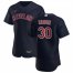 Cleveland Indians #30 Tyler Naquin Mens Nike Navy Alternate 2020 Authentic Player MLB Jersey