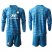 Lyon Blank Blue Goalkeeper Long Sleeves Soccer Club Jersey