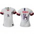 Womens USA #14 Mcdonald Home Soccer Country Jersey