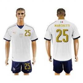 Italy #25 Marchetti Away Soccer Country Jersey