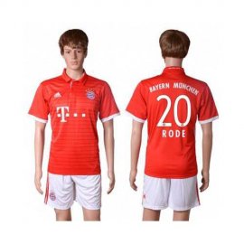 Bayern Munchen #20 Rode Home Soccer Club Jersey