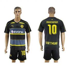 Dortmund #10 Mkhitaryan Away Soccer Club Jersey