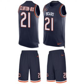 Nike Chicago Bears #21 Ha Ha Clinton-Dix Navy Blue Team Color Mens Stitched NFL Limited Tank Top Suit Jersey