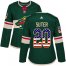 Adidas Minnesota Wild #20 Ryan Suter Green Home Authentic USA Flag Womens Stitched NHL Jersey