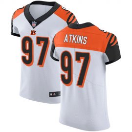 Nike Cincinnati Bengals #97 Geno Atkins White Mens Stitched NFL Vapor Untouchable Elite Jersey