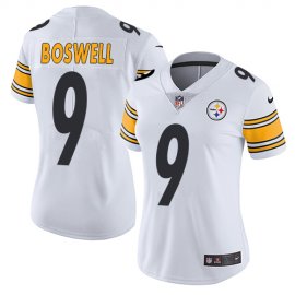 Nike Pittsburgh Steelers #9 Chris Boswell White Womens Stitched NFL Vapor Untouchable Limited Jersey
