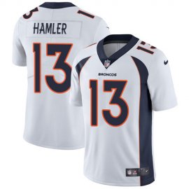 Nike Denver Broncos #13 KJ Hamler White Mens Stitched NFL Vapor Untouchable Limited Jersey