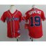 Atlanta Braves #19 Andrelton Simmons Red Cool Base Stitched Youth MLB Jersey