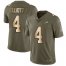 Nike Philadelphia Eagles #4 Jake Elliott Olive/Gold Mens Stitched NFL Limited 2017 Salute To Service Jersey
