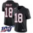 Nike Atlanta Falcons #18 Calvin Ridley Black Alternate Mens Stitched NFL 100th Season Vapor Limited Jersey