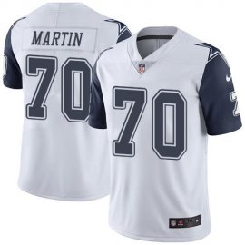 Nike Dallas Cowboys #70 Zack Martin White Mens Stitched NFL Limited Rush Jersey