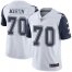 Nike Dallas Cowboys #70 Zack Martin White Mens Stitched NFL Limited Rush Jersey