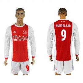 Ajax #9 Huntelaar Home Long Sleeves Soccer Club Jersey