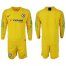 Chelsea Blank Yellow Goalkeeper Long Sleeves Soccer Club Jersey