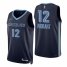 Nike Memphis Grizzlies #12 Ja Morant Navy Mens 2021-22 NBA 75th Anniversary Diamond Swingman Jersey – Icon Edition Mens