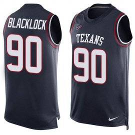 Nike Houston Texans #90 Ross Blacklock Navy Blue Team Color Mens Stitched NFL Limited Tank Top Jersey