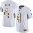 Nike Las Vegas Raiders #4 Derek Carr White Mens Stitched NFL Limited Gold Rush Jersey