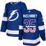 Adidas Tampa Bay Lightning #35 Curtis McElhinney Blue Home Authentic USA Flag Stitched NHL Jersey