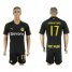 Dortmund #17 Aubameyang Away Soccer Club Jersey