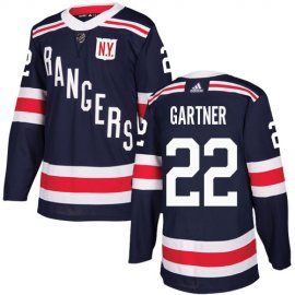 Adidas New York Rangers #22 Mike Gartner Navy Blue Authentic 2018 Winter Classic Stitched NHL Jersey