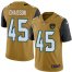 Nike Jacksonville Jaguars #45 KLavon Chaisson Gold Mens Stitched NFL Limited Rush Jersey