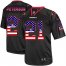 Nike Arizona Cardinals #21 Patrick Peterson Black Mens Stitched NFL Elite USA Flag Fashion Jersey