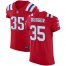 Nike New England Patriots #35 Kyle Dugger Red Alternate Mens Stitched NFL New Elite Jersey
