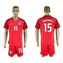 USA #15 Beckerman Away Soccer Country Jersey