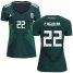 Womens Mexico #22 P.Aguilar Home Soccer Country Jersey