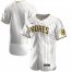 San Diego Padres Mens Nike White Brown Authentic Alternate Team MLB Jersey