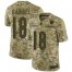 Nike Chicago Bears #18 Taylor Gabriel Camo Mens Stitched NFL Limited 2018 Salute To Service Jersey