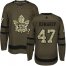 Adidas Toronto Maple Leafs #47 Leo Komarov Green Salute to Service Stitched NHL Jersey