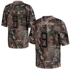 Nike Detroit Lions #9 Matthew Stafford Camo Mens Stitched NFL Realtree Elite Jersey