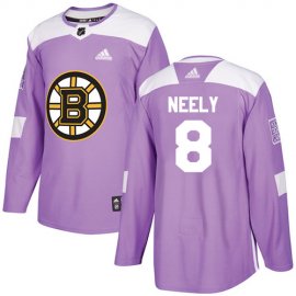 Adidas Boston Bruins #8 Cam Neely Purple Authentic Fights Cancer Stitched NHL Jersey
