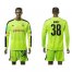 Dortmund #38 Burki Shiny Green Long Sleeves Goalkeeper Soccer Country Jersey