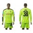 Dortmund #38 Burki Shiny Green Long Sleeves Goalkeeper Soccer Country Jersey