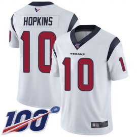 Nike Houston Texans #10 DeAndre Hopkins White Mens Stitched NFL 100th Season Vapor Limited Jersey