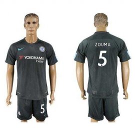 Chelsea #5 Zouma Black Soccer Club Jersey