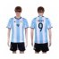 Argentina #9 Crespo Home Soccer Country Jersey