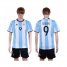 Argentina #9 Crespo Home Soccer Country Jersey