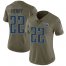 Nike Tennessee Titans #22 Derrick Henry Olive Womens Stitched NFL Limited 2017 Salute to Service Jersey