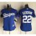 Los Angeles Dodgers #22 Clayton Kershaw Blue Alternate 2018 World Series Womens Stitched MLB Jersey