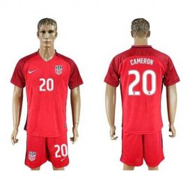 USA #20 Cameron Away Soccer Country Jersey
