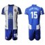 Espanyol #15 David Lopez Home Soccer Club Jersey
