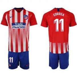 Atletico Madrid #11 Correa Home Soccer Club Jersey